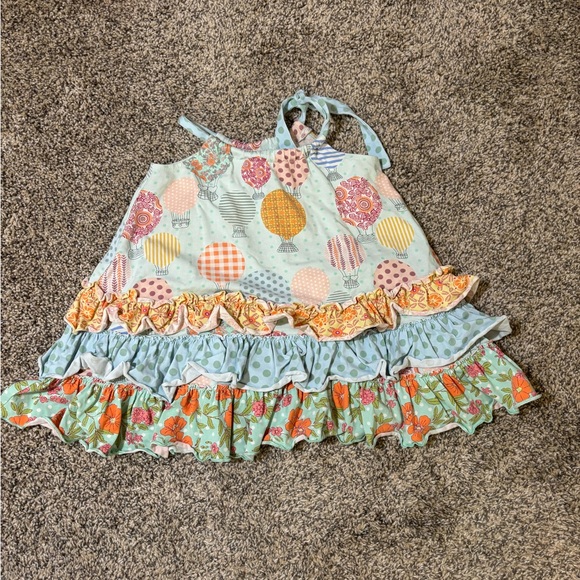 Matilda Jane Other - Colorful Air Balloon Print Dress with Ruffles